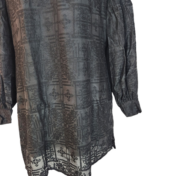 Capulet Dress Womens Small V Neck Shift Mini Textured - Picture 7 of 12